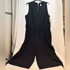 Ideology Black Sleeveless V Neck Romper